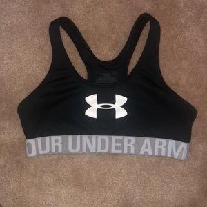 Girls’ Under Armour Black Sports Bra